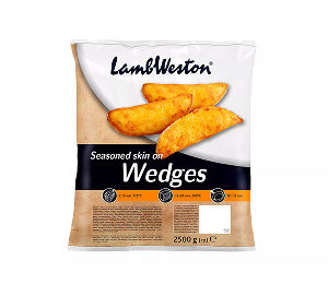 Seasoned Crinkle Wedges – Skin On